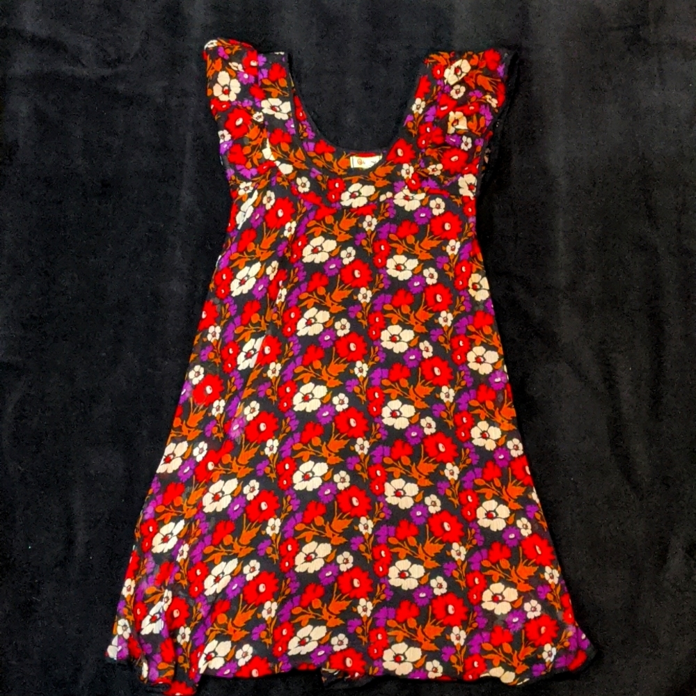 Floral Isenboye Flared Midi Dress